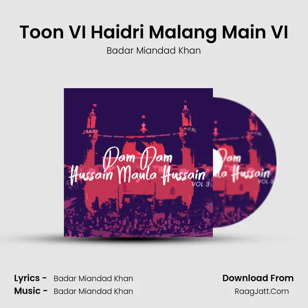 Toon VI Haidri Malang Main VI MP3 Song by Badar Miandad Khan Cover