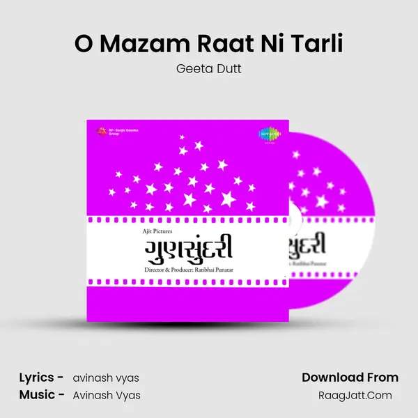 O Mazam Raat Ni Tarli MP3 Song by Geeta Dutt Cover