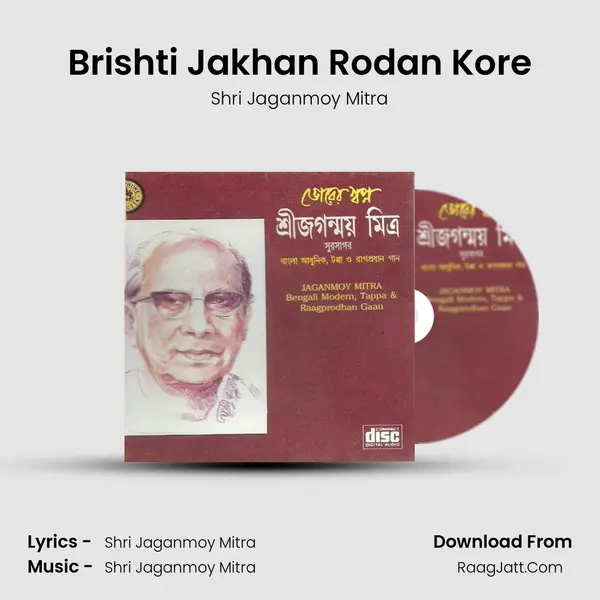 Brishti Jakhan Rodan Kore MP3 Song by Shri Jaganmoy Mitra Cover