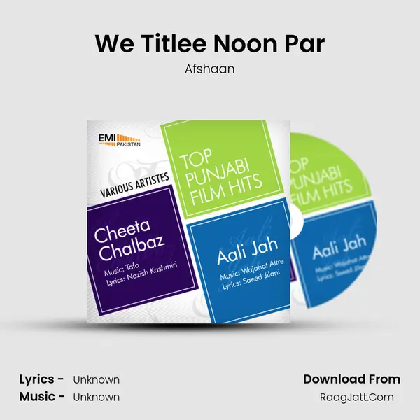 We Titlee Noon Par MP3 Song by Afshaan Cover