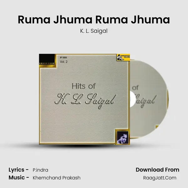 Ruma Jhuma Ruma Jhuma MP3 Song by K. L. Saigal Cover