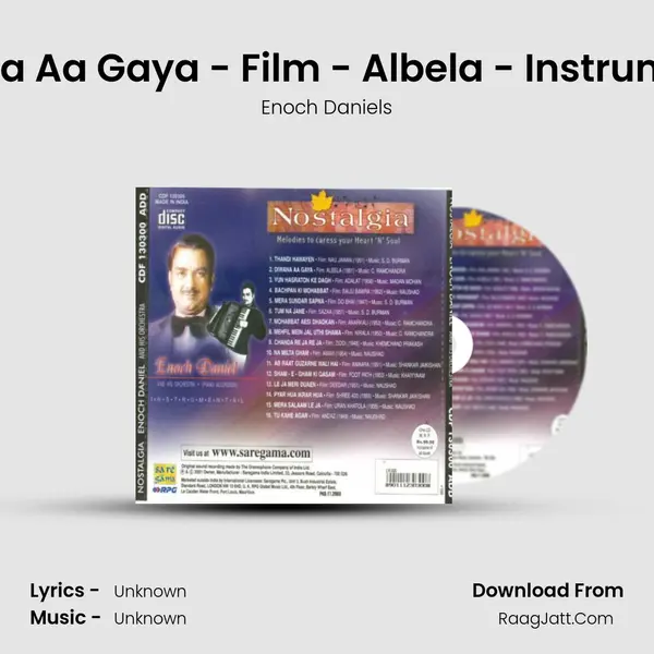 Diwana Aa Gaya - Film - Albela - Instrumental MP3 Song by Enoch Daniels Cover