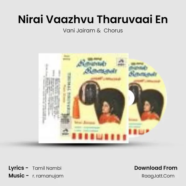 Nirai Vaazhvu Tharuvaai En MP3 Song by Vani Jairam Cover