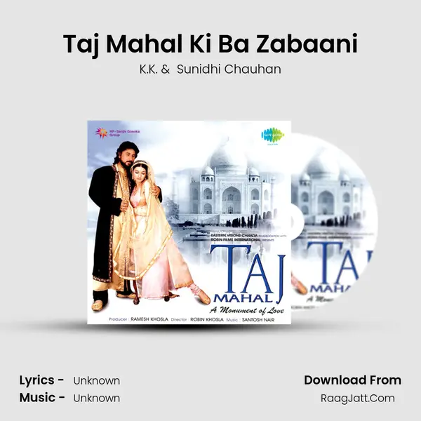 Taj Mahal Ki Ba Zabaani MP3 Song by K.K. Cover