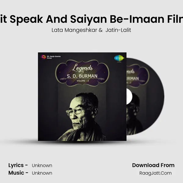 Jatin Lalit Speak And Saiyan Be-Imaan Film-Guide MP3 Song by Lata Mangeshkar Cover