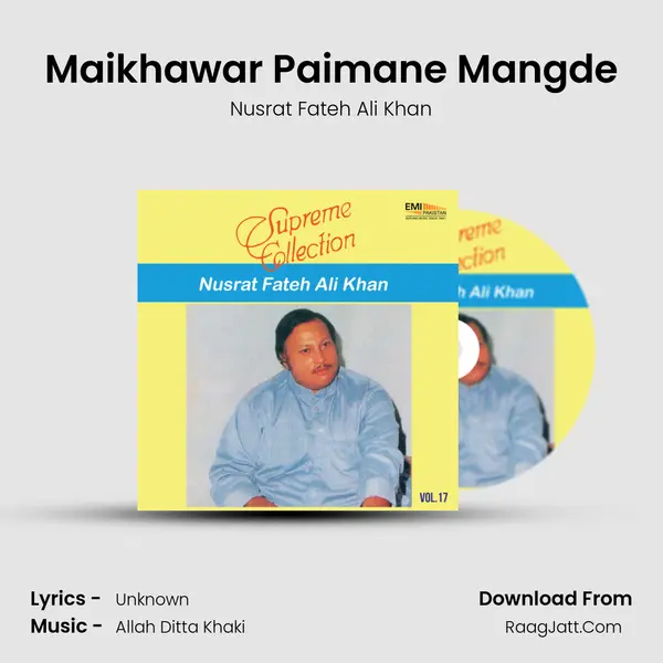Maikhawar Paimane Mangde MP3 Song by Nusrat Fateh Ali Khan Cover