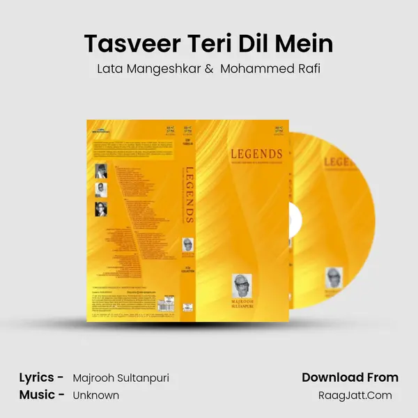 Tasveer Teri Dil Mein MP3 Song by Lata Mangeshkar Cover