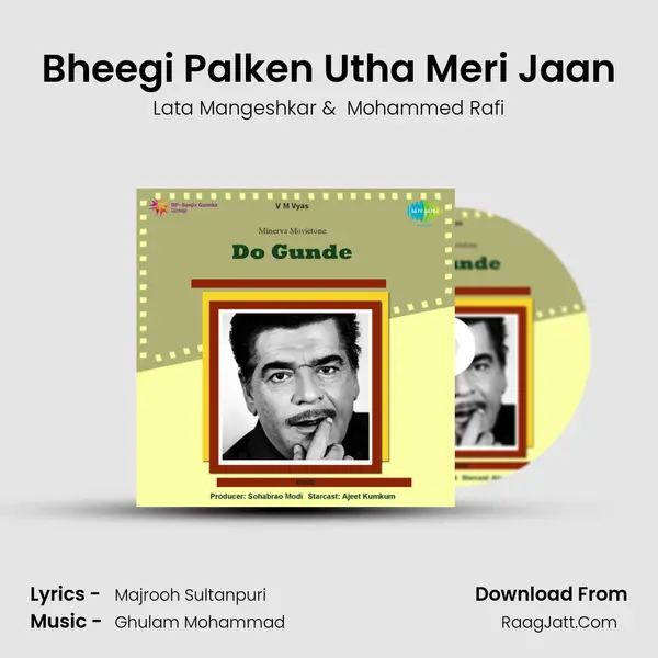 Bheegi Palken Utha Meri Jaan MP3 Song by Lata Mangeshkar Cover