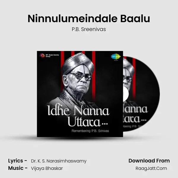 Ninnulumeindale Baalu MP3 Song by P.B. Sreenivas Cover