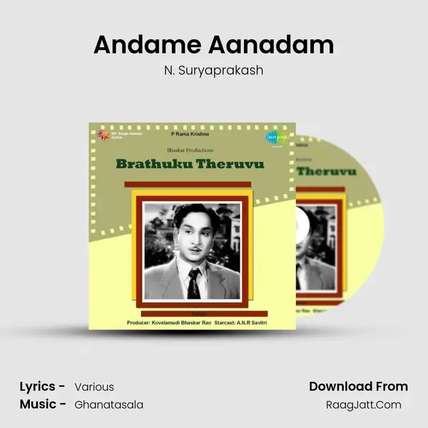 Andame Aanadam MP3 Song by N. Suryaprakash Cover