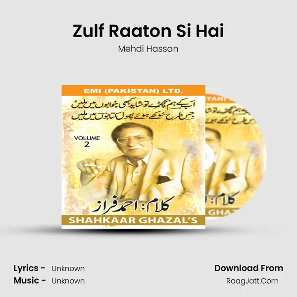 Zulf Raaton Si Hai MP3 Song by Mehdi Hassan Cover