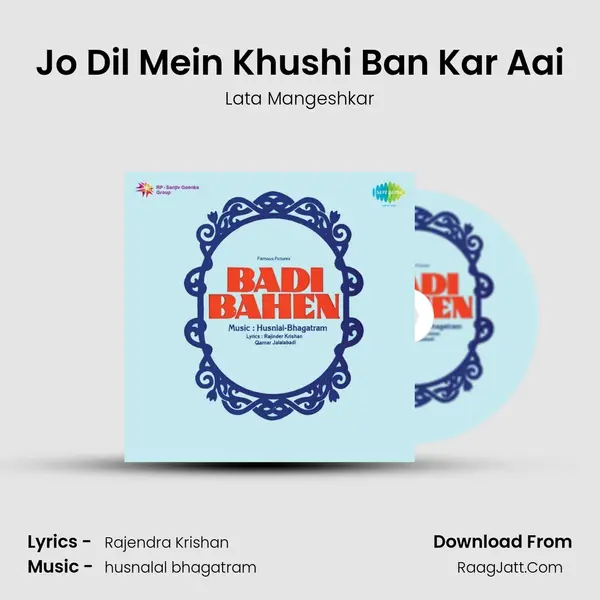 Jo Dil Mein Khushi Ban Kar Aai MP3 Song by Lata Mangeshkar Cover