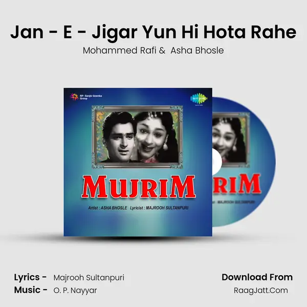 Jan - E - Jigar Yun Hi Hota Rahe MP3 Song by Mohammed Rafi Cover