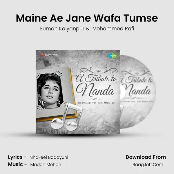 Maine Ae Jane Wafa Tumse MP3 Song by Suman Kalyanpur Cover