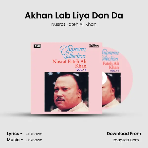 Akhan Lab Liya Don Da MP3 Song by Nusrat Fateh Ali Khan Cover