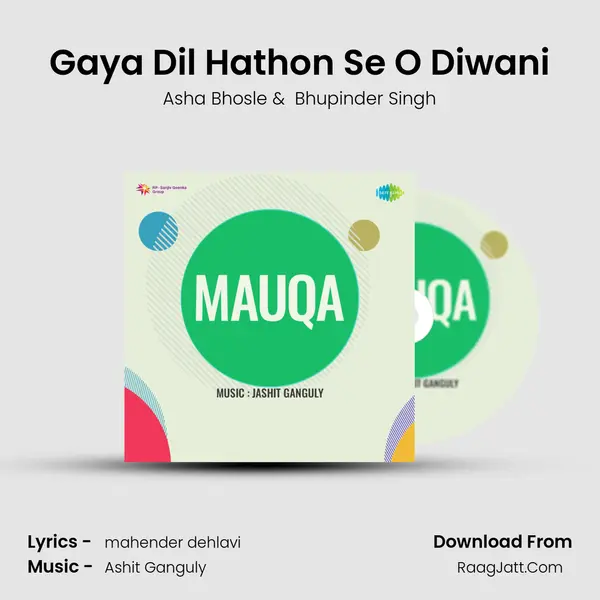 Gaya Dil Hathon Se O Diwani MP3 Song by Asha Bhosle Cover