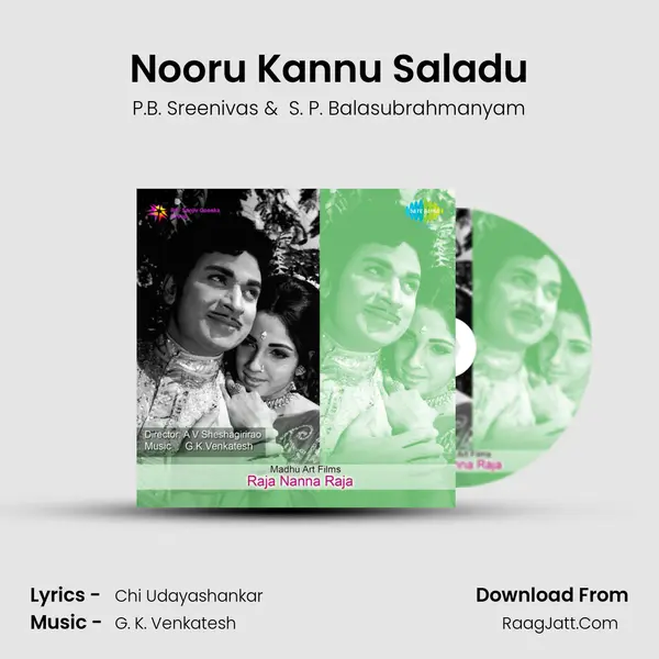 Nooru Kannu Saladu MP3 Song by P.B. Sreenivas Cover