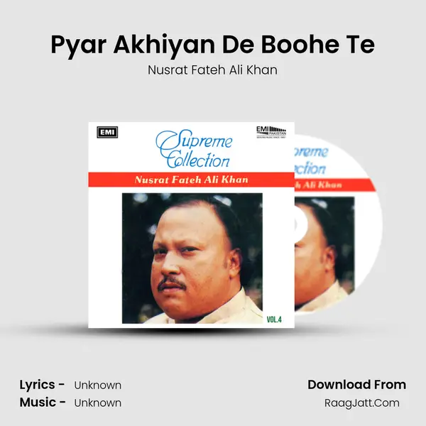 Pyar Akhiyan De Boohe Te MP3 Song by Nusrat Fateh Ali Khan Cover