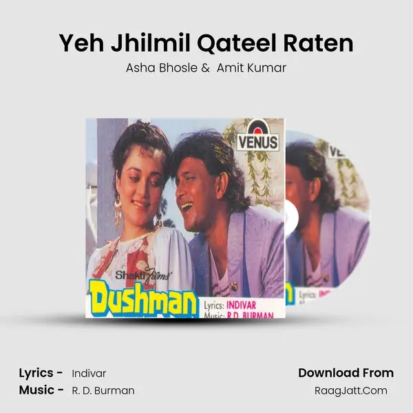 Yeh Jhilmil Qateel Raten MP3 Song by Asha Bhosle Cover