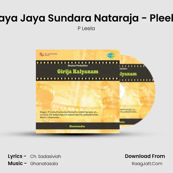 Jaya Jaya Sundara Nataraja - Pleela Cover