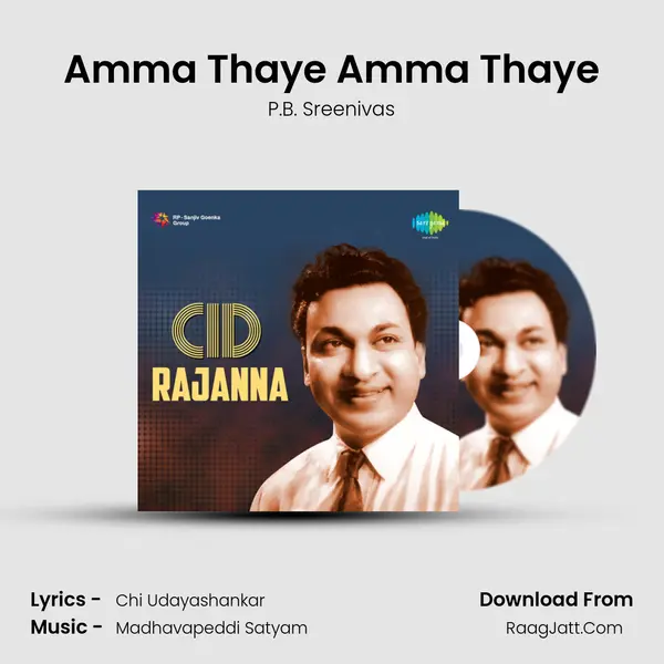 Amma Thaye Amma Thaye MP3 Song by P.B. Sreenivas Cover