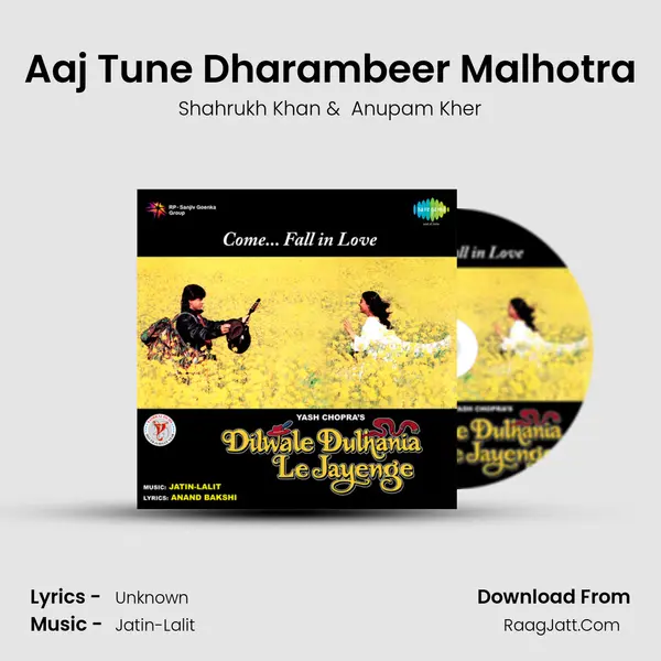 Aaj Tune Dharambeer Malhotra MP3 Song by Shahrukh Khan Cover