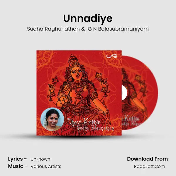 Unnadiye MP3 Song by Sudha Raghunathan Cover