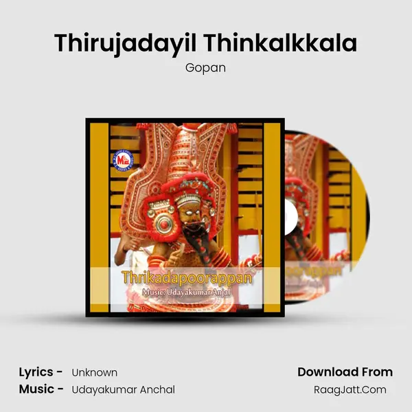 Thirujadayil Thinkalkkala MP3 Song by Gopan Cover