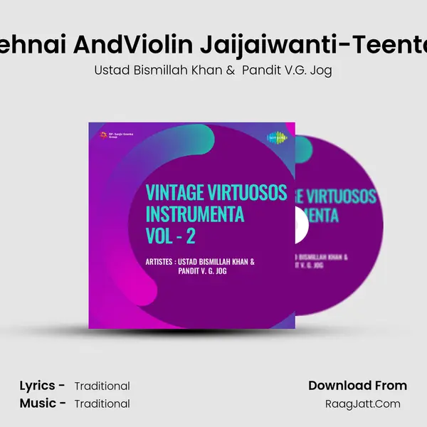 Shehnai AndViolin Jaijaiwanti-Teentaal MP3 Song by Ustad Bismillah Khan Cover