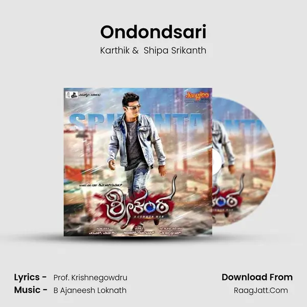 Ondondsari MP3 Song by Karthik Cover