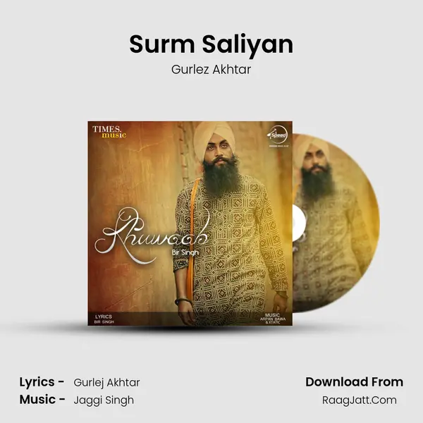 Surm Saliyan MP3 Song by Gurlez Akhtar Cover