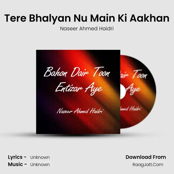 Tere Bhalyan Nu Main Ki Aakhan MP3 Song by Naseer Ahmed Haidri Cover