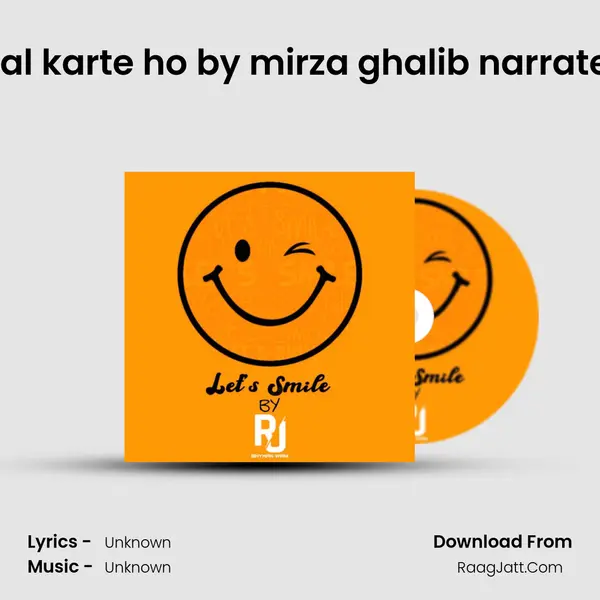 dukh dekar sawal karte ho by mirza ghalib narrated by RJ MISBAH MP3 Song by  Cover