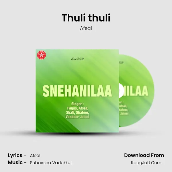 Thuli thuli MP3 Song by Afsal Cover