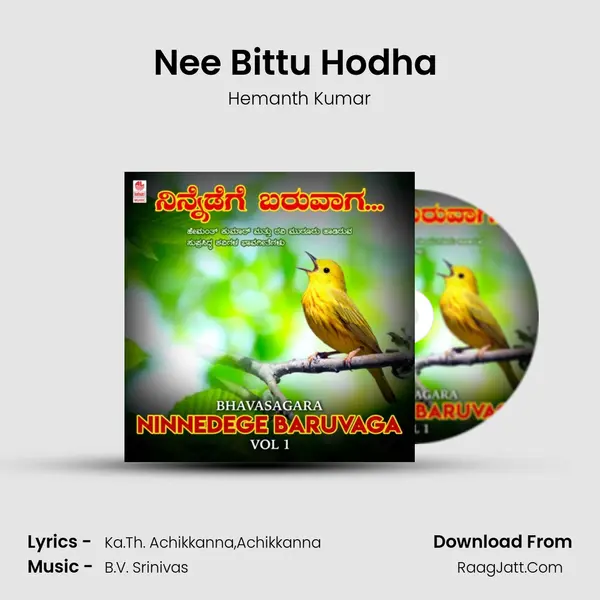 Nee Bittu Hodha (From "Idhene Sakhi") Cover