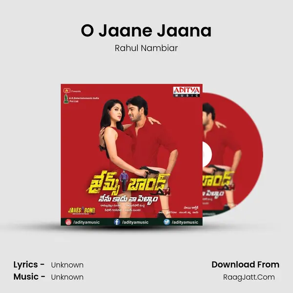 O Jaane Jaana MP3 Song by Rahul Nambiar Cover