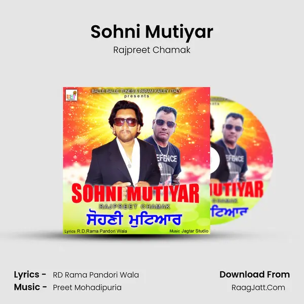 Sohni Mutiyar MP3 Song by Rajpreet Chamak Cover