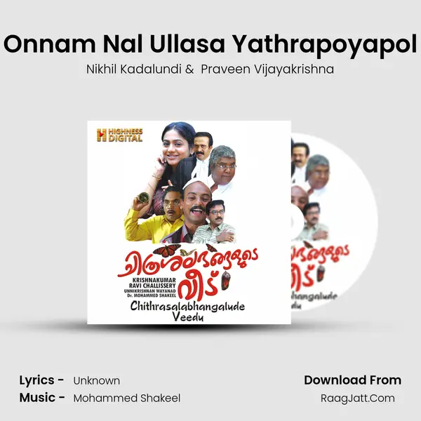 Onnam Nal Ullasa Yathrapoyapol MP3 Song by Nikhil Kadalundi Cover