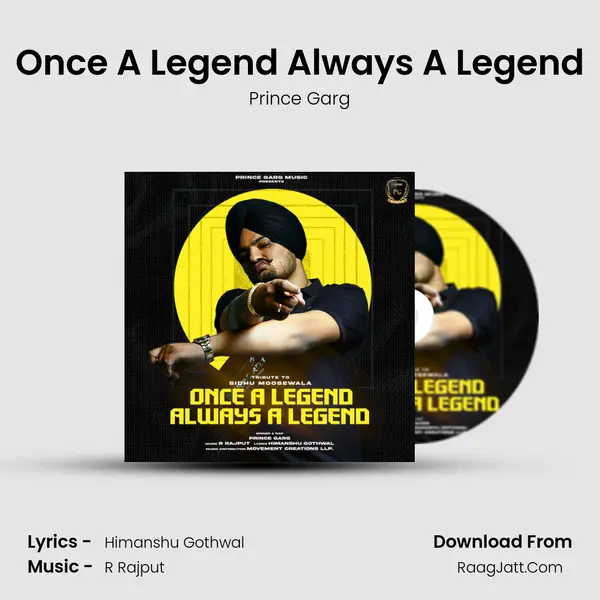 Once A Legend Always A Legend MP3 Song by Prince Garg Cover