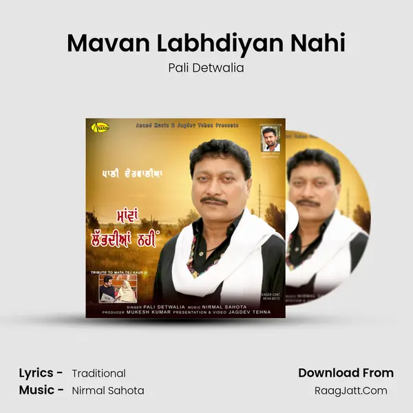 Mavan Labhdiyan Nahi MP3 Song by Pali Detwalia Cover