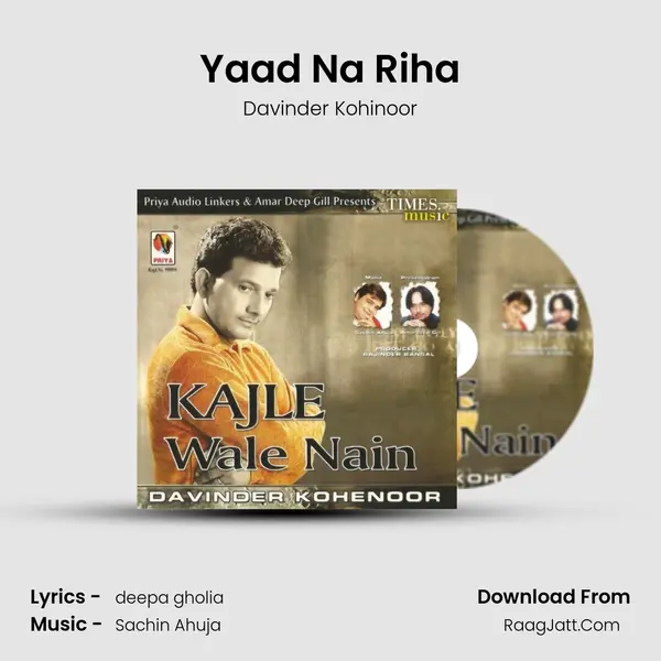 Yaad Na Riha MP3 Song by Davinder Kohinoor Cover