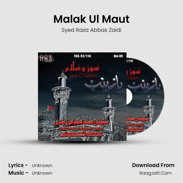 Malak Ul Maut MP3 Song by Syed Raza Abbas Zaidi Cover