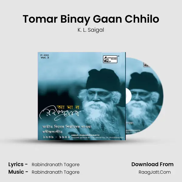 Tomar Binay Gaan Chhilo MP3 Song by K. L. Saigal Cover