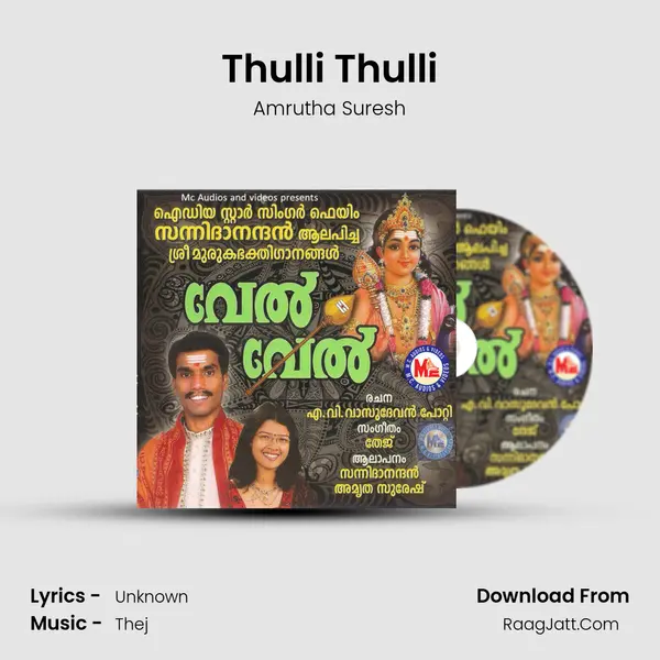 Thulli Thulli MP3 Song by Amrutha Suresh Cover