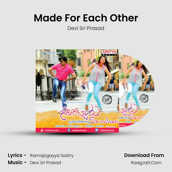 Made For Each Other MP3 Song by Devi Sri Prasad Cover