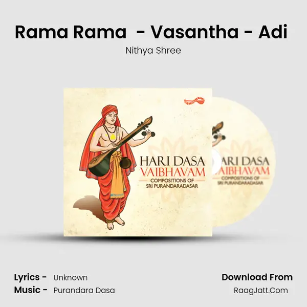 Rama Rama (Nithyasree Mahadevan) - Vasantha - Adi (Thisra) MP3 Song by Nithya Shree Cover