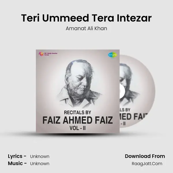 Teri Ummeed Tera Intezar MP3 Song by Amanat Ali Khan Cover