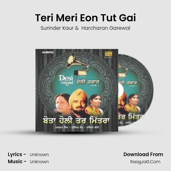 Teri Meri Eon Tut Gai MP3 Song by Surinder Kaur Cover