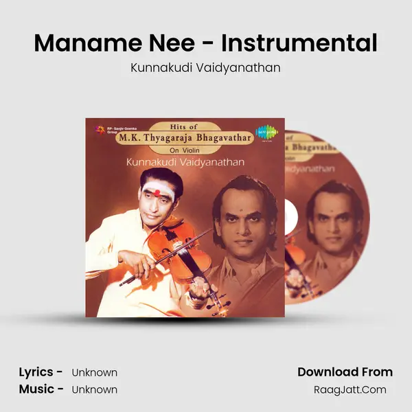 Maname Nee - Instrumental MP3 Song by Kunnakudi Vaidyanathan Cover