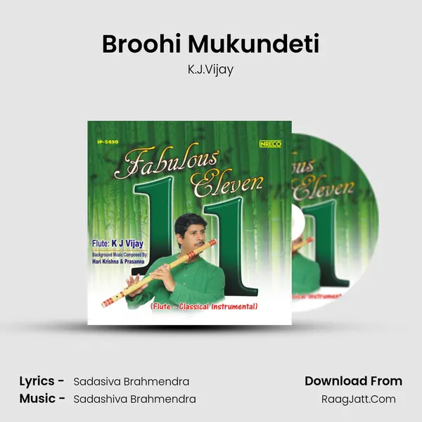 Broohi Mukundeti MP3 Song by K.J.Vijay Cover